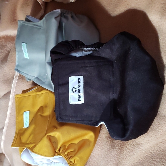 ( 4 diapers total) Incontinence Diapers for Dogs - Picture 1 of 16